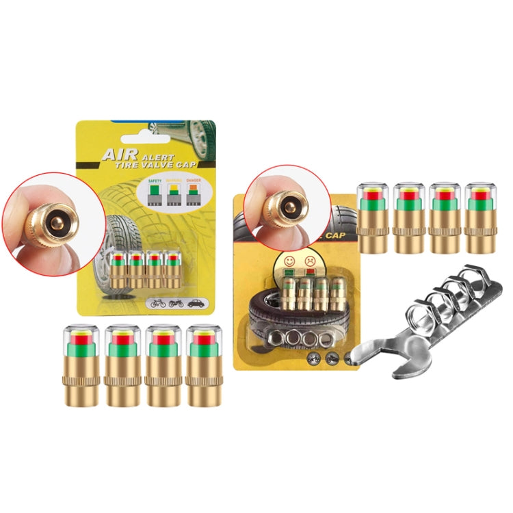 2.4BAR Vehicle Tire Pressure Monitoring Warning Cap, ������: Anti-theft with Wrench - Tire Valve Caps by PMC TechLife | Online Shopping South Africa | PMC TechLife | Buy Now Pay Later Mobicred