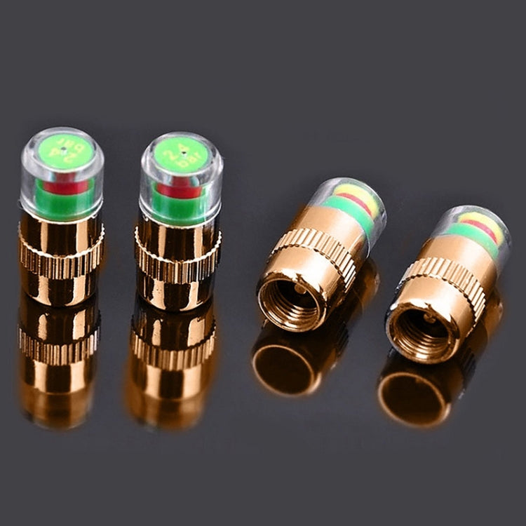 2.4BAR Vehicle Tire Pressure Monitoring Warning Cap, ������: Brass Core - Tire Valve Caps by PMC TechLife | Online Shopping South Africa | PMC TechLife | Buy Now Pay Later Mobicred