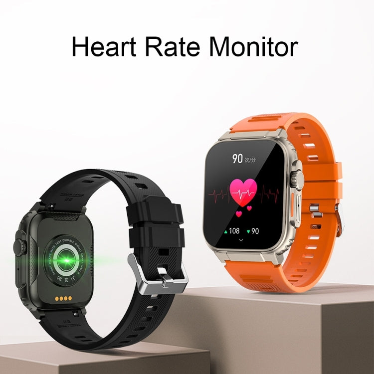 A70 1.96 Inch Health Monitoring Multifunctional IP68 Waterproof Bluetooth Call Smart Watch(Black Steel) - Smart Watches by PMC TechLife | Online Shopping South Africa | PMC TechLife | Buy Now Pay Later Mobicred