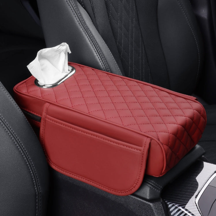 Car Armrest Box Booster Pad Widened Interior Tissue Box, Color: Volcanic Red - free shipping - PMC TechLife - Order now!