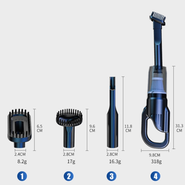 Mini Handheld High-power Car Wireless Powerful Vacuum Cleaner(F6050) - Vacuum Cleaner by PMC TechLife | Online Shopping South Africa | PMC TechLife | Buy Now Pay Later Mobicred