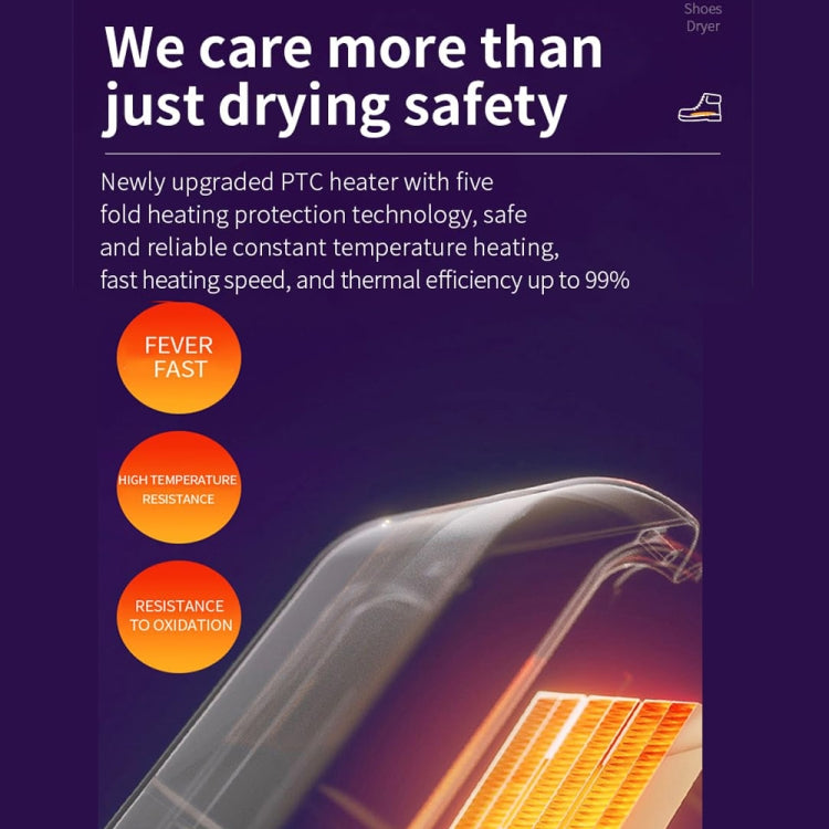 Electric Shoe Dryer with UV Sterilization Powered By 5V USB(White) - free shipping - PMC TechLife - Order now!