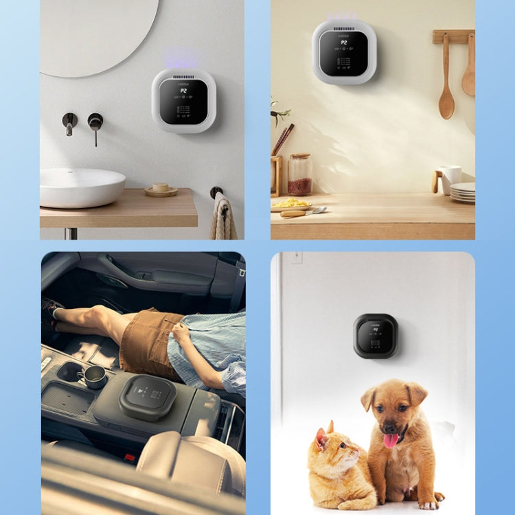 HOSK XT-01 UV Pet Air Purifier Household Deodorant Ozone Generator, Size: Charging(White) - free shipping - PMC TechLife - Order now!