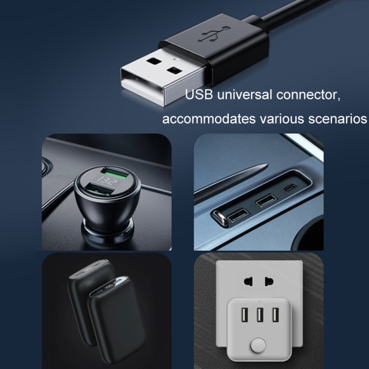 Car Foldable Steering USB Single-Head Fan(Black Red) - free shipping - PMC TechLife - Order now!