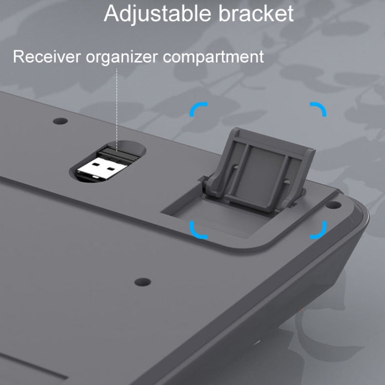 XUNSVFOX K94 Wireless Bluetooth Dual Mode Mechanical Keyboard Gaming Office Laptop Keyboard(Lake Blue) - free shipping - PMC Jewellery - Order now!