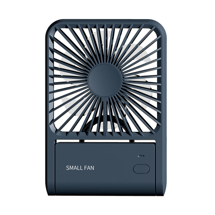 HX-123 USB Charging Wall-mounted Desktop Folding Thin and Light Small Fan(Blue) - Electric Fans by PMC TechLife | Online Shopping South Africa | PMC TechLife | Buy Now Pay Later Mobicred