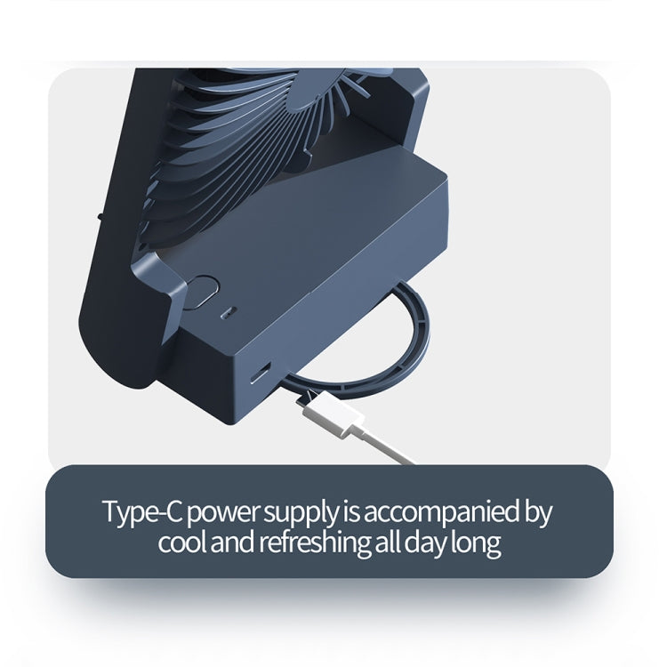 HX-123 USB Charging Wall-mounted Desktop Folding Thin and Light Small Fan(Yellow) - Electric Fans by PMC TechLife | Online Shopping South Africa | PMC TechLife | Buy Now Pay Later Mobicred