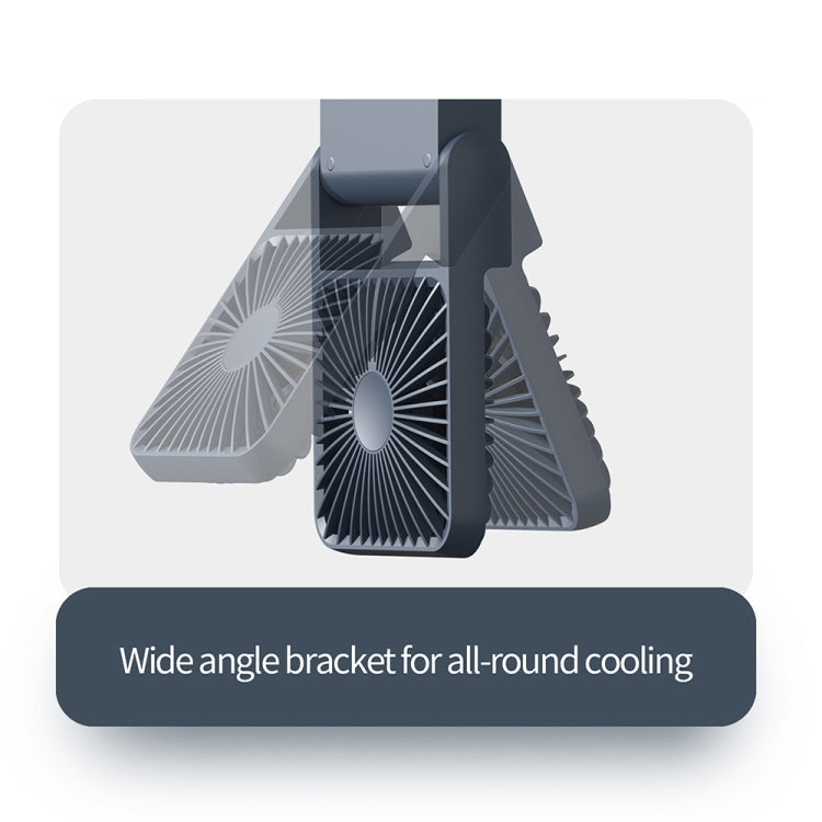 HX-123 USB Charging Wall-mounted Desktop Folding Thin and Light Small Fan(Yellow) - Electric Fans by PMC TechLife | Online Shopping South Africa | PMC TechLife | Buy Now Pay Later Mobicred