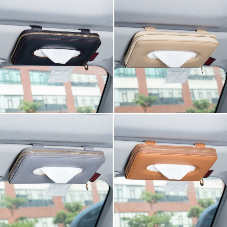 Car Sun Visor Skylight Hanging Tissue Box(H055 Black) - Stowing Tidying by PMC TechLife | Online Shopping South Africa | PMC TechLife | Buy Now Pay Later Mobicred