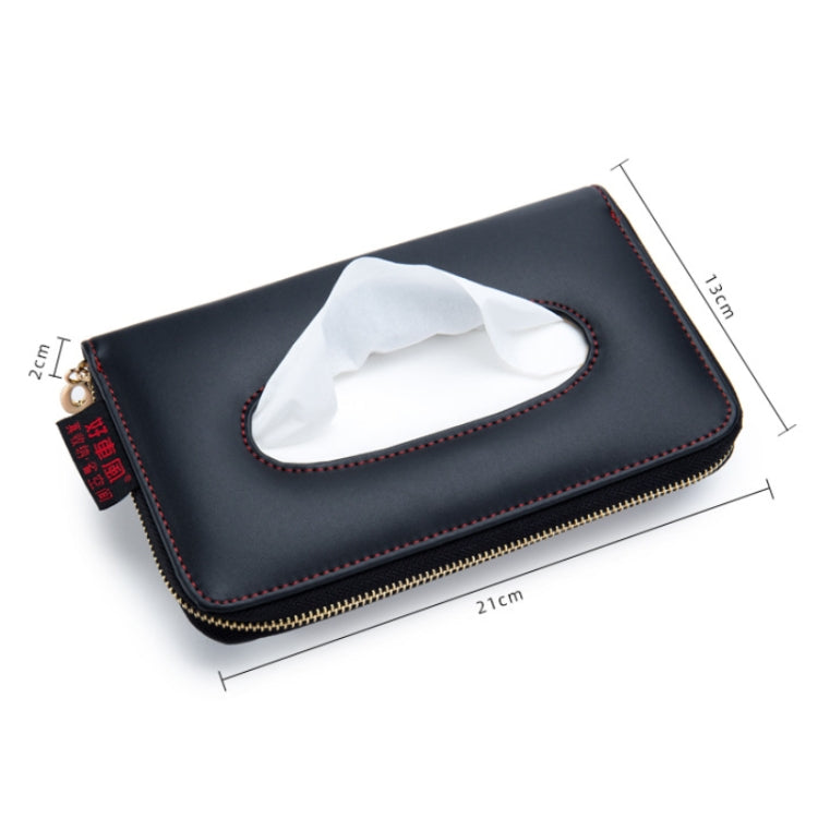 Car Sun Visor Skylight Hanging Tissue Box(H055 Black) - Stowing Tidying by PMC TechLife | Online Shopping South Africa | PMC TechLife | Buy Now Pay Later Mobicred