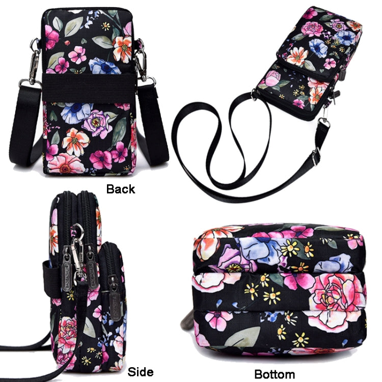 Printed Crossbody Mobile Phone Bag Mini Wallet With Arm Band, Style: Small Tree Bud - Single-shoulder Bags by PMC TechLife | Online Shopping South Africa | PMC TechLife | Buy Now Pay Later Mobicred