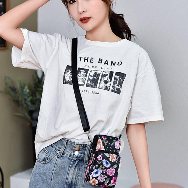 Printed Crossbody Mobile Phone Bag Mini Wallet With Arm Band, Style: Heart - Single-shoulder Bags by PMC TechLife | Online Shopping South Africa | PMC TechLife | Buy Now Pay Later Mobicred