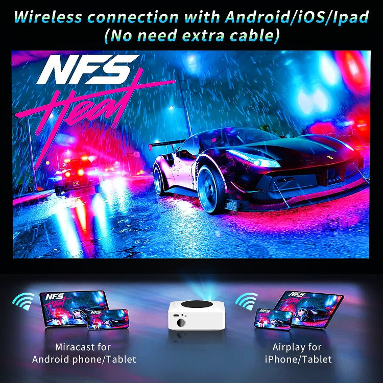 Y2S 1080P Mini LED WiFi Projector Support Wireless Wired Screen Mirroring Youtube Version(US Plug) - Mini Projector by PMC TechLife | Online Shopping South Africa | PMC TechLife | Buy Now Pay Later Mobicred