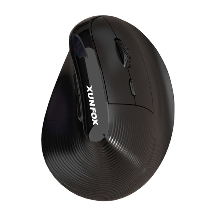 XUNSVFOX H5 Upright Vertical Dual Mode Mouse Rechargeable Wireless Business Office Mouse(Black) - free shipping - PMC Jewellery - Order now!