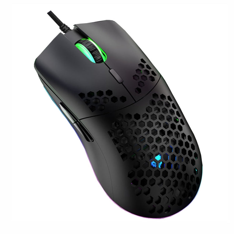 XUNSVFOX XYH90 Wired Hollow Hole Mouse RGB Illuminated Macro Programming Gaming Mouse(Black) - free shipping - PMC Jewellery - Order now!