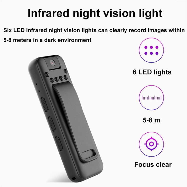 Mrobo D3 1080P Rotating Camera HD Infrared Night Recording Pen, Size: 64GB(Black) - Recording Pen by Mrobo | Online Shopping South Africa | PMC TechLife | Buy Now Pay Later Mobicred