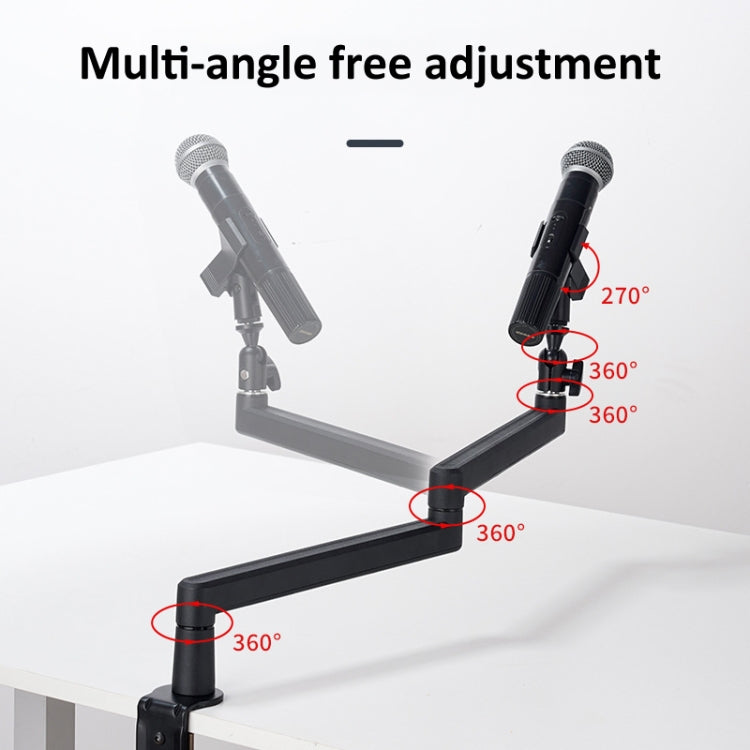 Microphone Stand Desk Mount 360 Degree Adjustable Cantilever Holder - Stand by PMC TechLife | Online Shopping South Africa | PMC TechLife | Buy Now Pay Later Mobicred