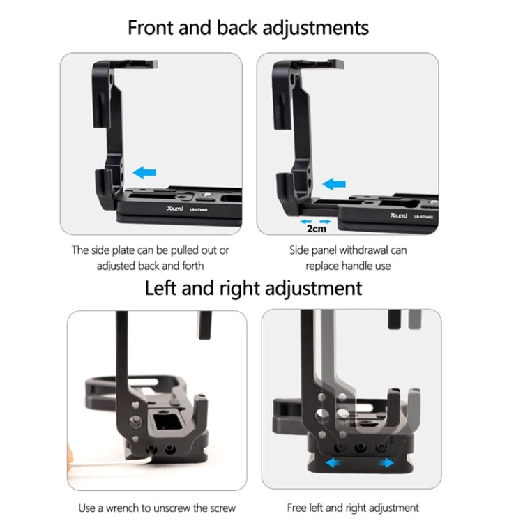 For Sony A7R4 / A7M4 Camera XILETU L-Type Quick Release Plate Shooting Expansion Bracket Cage - Quick Release Plate by XILETU | Online Shopping South Africa | PMC TechLife | Buy Now Pay Later Mobicred