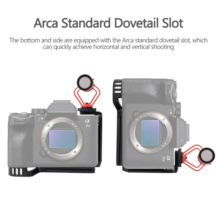 For Sony A7R4 / A7M4 Camera XILETU L-Type Quick Release Plate Shooting Expansion Bracket Cage - Quick Release Plate by XILETU | Online Shopping South Africa | PMC TechLife | Buy Now Pay Later Mobicred