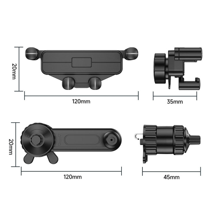 Car Mobile Phone Holder Navigation Air Outlet Support Fixed Bracket(Extension Pole) - free shipping - PMC Jewellery - Order now!