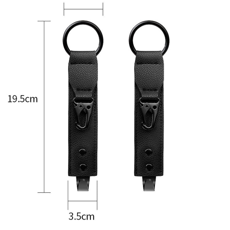 Car Seat Back Multifunctional Storage Metal Hook(Brown) - Auto Fastener & Clips by PMC TechLife | Online Shopping South Africa | PMC TechLife | Buy Now Pay Later Mobicred