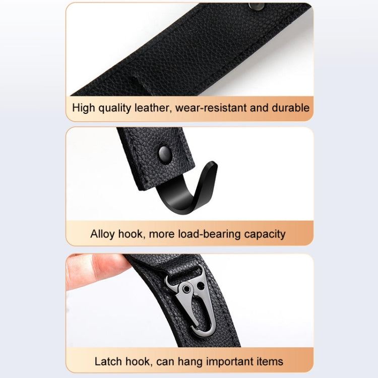 Car Seat Back Multifunctional Storage Metal Hook(Brown) - Auto Fastener & Clips by PMC TechLife | Online Shopping South Africa | PMC TechLife | Buy Now Pay Later Mobicred