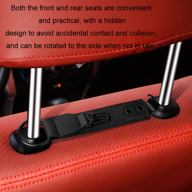Car Seat Back Multifunctional Storage Metal Hook(Brown) - Auto Fastener & Clips by PMC TechLife | Online Shopping South Africa | PMC TechLife | Buy Now Pay Later Mobicred