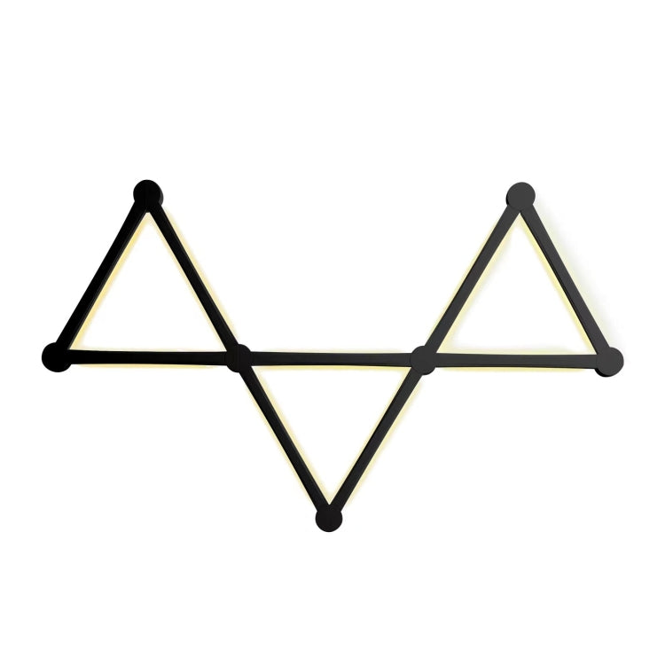 JSK-P22 5V Bluetooth RGB Stitching Light E-Sports Atmosphere Decorative Lamp, Style: 9 Sections+USB To DC Line+EU Plug(Black) - Novelty Lighting by PMC TechLife | Online Shopping South Africa | PMC TechLife | Buy Now Pay Later Mobicred