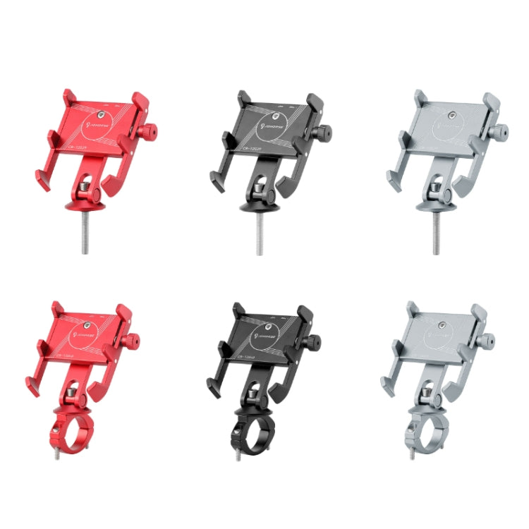JOHORSE Bicycle Shockproof Mobile Phone Holder Motorcycle Riding Equipment, Color: Stem Red - Holders by JOHORSE | Online Shopping South Africa | PMC TechLife | Buy Now Pay Later Mobicred