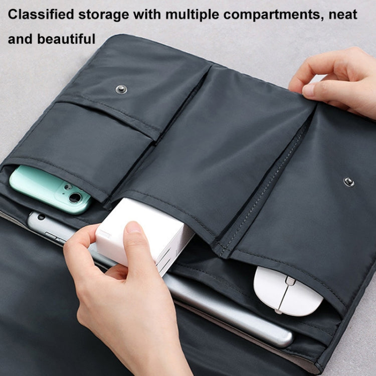 Multi-layer Waterproof and Shock-absorbing Laptop Sleeve Laptop Storage Bag, Size: 13 inch(White) - 13.3 inch by PMC Jewellery | Online Shopping South Africa | PMC Jewellery | Buy Now Pay Later Mobicred