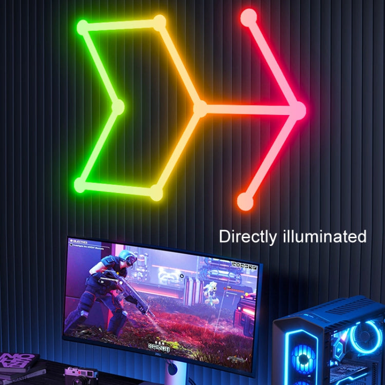 JSK-P26 Smart WiFi Bluetooth Version RGB Direct Illumination Phantom Splicing Light, Support Amazon Alexa / Google Assistant / DuerOS, Style: 9 Sections+UK Plug Adapter(White) - Novelty Lighting by PMC TechLife | Online Shopping South Africa | PMC TechLife | Buy Now Pay Later Mobicred