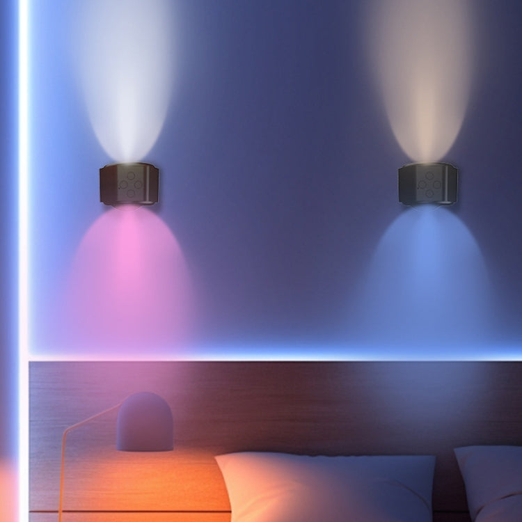 JSK-C38 Rechargeable Double Side Lighted Magnetic Wall Lamp Remote Control Night Light(White) - Wall Lamps by PMc TechLife | Online Shopping South Africa | PMc TechLife | Buy Now Pay Later Mobicred