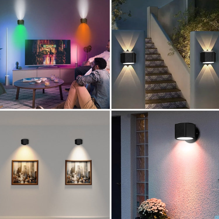 JSK-C38 Rechargeable Double Side Lighted Magnetic Wall Lamp Remote Control Night Light(White) - Wall Lamps by PMc TechLife | Online Shopping South Africa | PMc TechLife | Buy Now Pay Later Mobicred