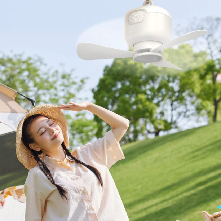 USB Plug-in Version Small Ceiling Fan Camping Outdoor Portable Hanging Fan(White) - Electric Fans by PMC TechLife | Online Shopping South Africa | PMC TechLife | Buy Now Pay Later Mobicred