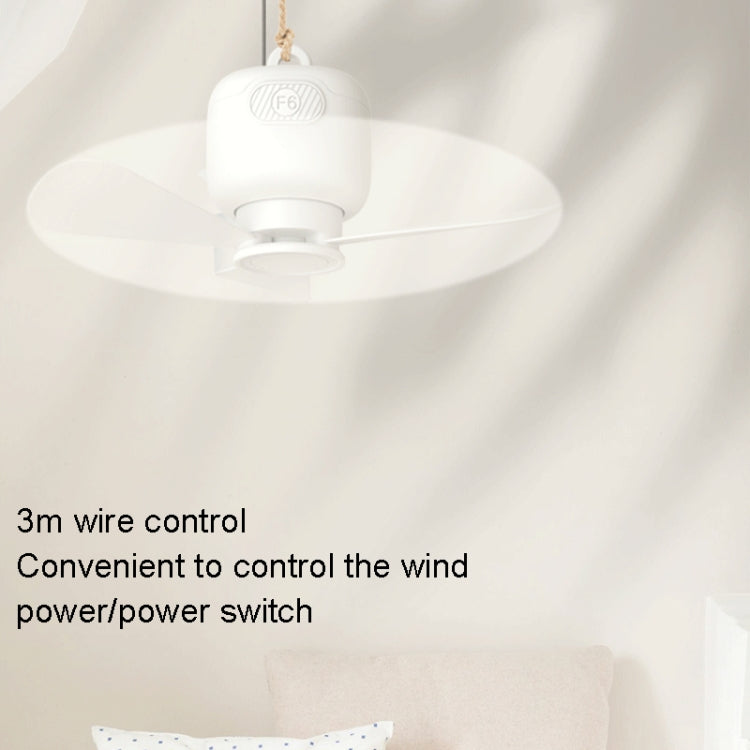 USB Plug-in Version Small Ceiling Fan Camping Outdoor Portable Hanging Fan(White) - Electric Fans by PMC TechLife | Online Shopping South Africa | PMC TechLife | Buy Now Pay Later Mobicred