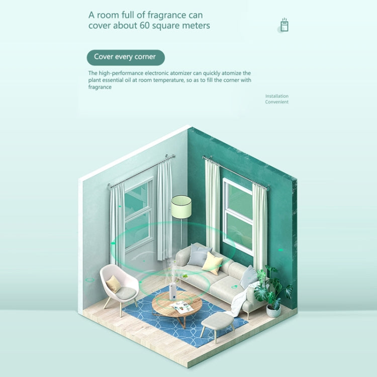 Household Humidifier Aroma Diffuser Automatic Fragrance Spray Machine(White) - free shipping - PMC TechLife - Order now!