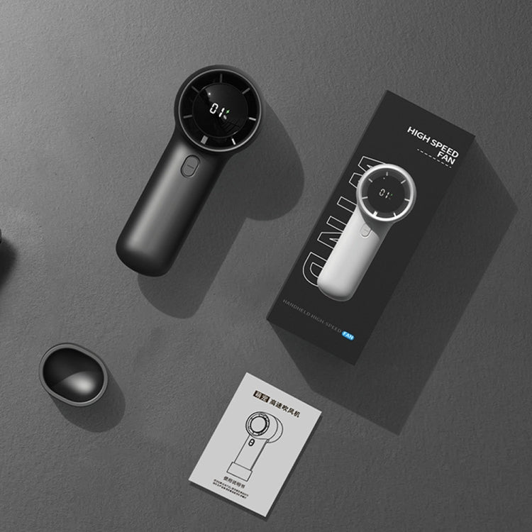 Outdoor Handheld Turbine Digital Display 100-Speed High-Speed Mini Fan, Color: Navy Blue - Electric Fans by PMC TechLife | Online Shopping South Africa | PMC TechLife | Buy Now Pay Later Mobicred