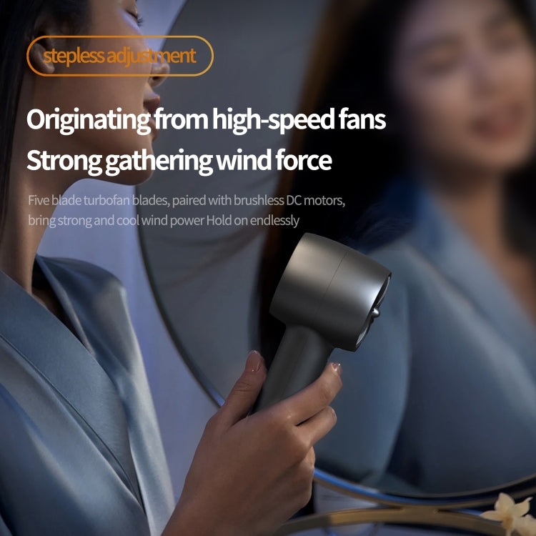 Outdoor Handheld Turbine Digital Display 100-Speed High-Speed Mini Fan, Color: Black - Electric Fans by PMC TechLife | Online Shopping South Africa | PMC TechLife | Buy Now Pay Later Mobicred