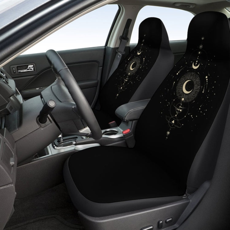 Car Universal Printed Seat Protector Automobile Decoration Supplies, Style: Gold Moon - Seat Accessories by PMC TechLife | Online Shopping South Africa | PMC TechLife | Buy Now Pay Later Mobicred