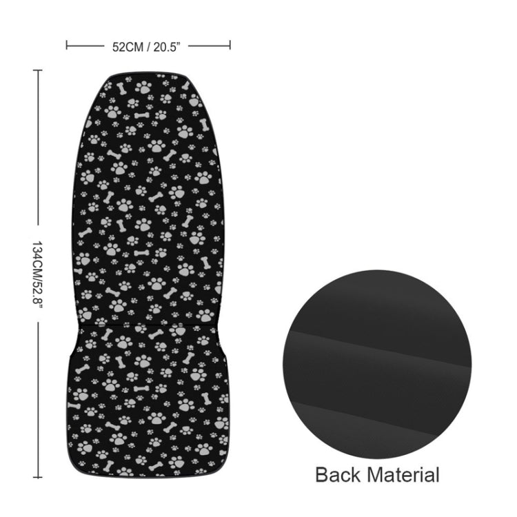 Car Universal Printed Seat Protector Automobile Decoration Supplies, Style: Footprint And Bone - free shipping - PMC TechLife - Order now!