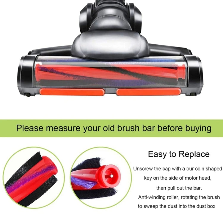 For Dyson V6 DC59 DC62 SV03 Vacuum Cleaner Brush Head Roller Bar, Spec: 185mm - free shipping - PMC TechLife - Order now!
