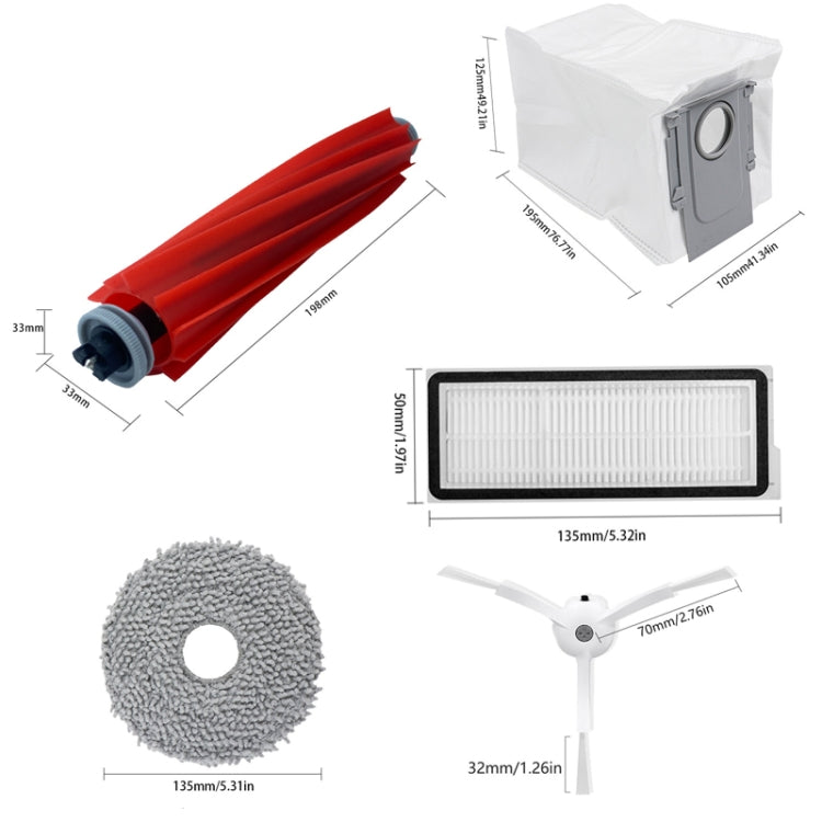 2pcs /Pack Side Brush For Roborock Qrevo Pro / Qrevo MaxV Vacuum Robot Accessories - For Roborock Accessories by PMc TechLife | Online Shopping South Africa | PMc TechLife | Buy Now Pay Later Mobicred