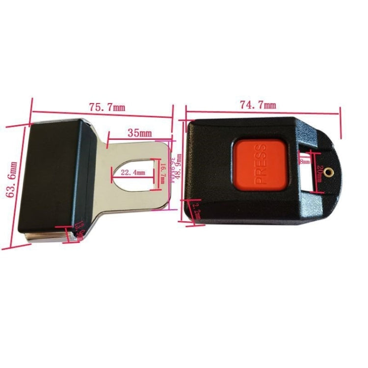 Car Seat Belt Buckle Accessories(Lock Tongue + Lock Buckle) - Seat Belts & Padding by PMC TechLife | Online Shopping South Africa | PMC TechLife | Buy Now Pay Later Mobicred