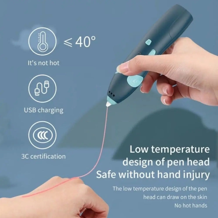 USB Charging Low-Temperature Wireless Graffiti Printing Pen Set Children DIY 3D Painting Pen(Purple) - 3D Printer by PMC TechLife | Online Shopping South Africa | PMC TechLife | Buy Now Pay Later Mobicred