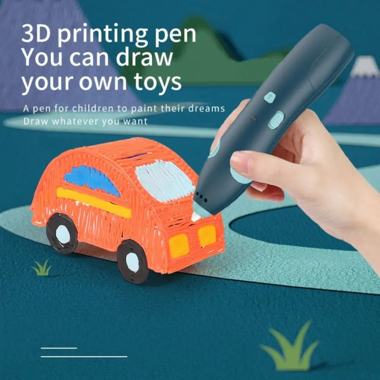 USB Charging Low-Temperature Wireless Graffiti Printing Pen Set Children DIY 3D Painting Pen(Blue) - 3D Printer by PMC TechLife | Online Shopping South Africa | PMC TechLife | Buy Now Pay Later Mobicred