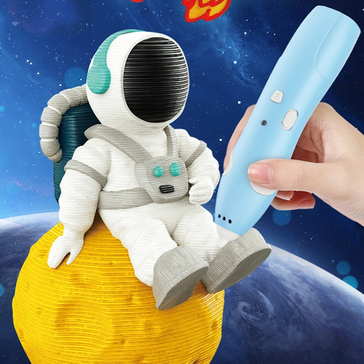 USB Charging Low-Temperature Wireless Graffiti Printing Pen Set Children DIY 3D Painting Pen(Blue) - 3D Printer by PMC TechLife | Online Shopping South Africa | PMC TechLife | Buy Now Pay Later Mobicred