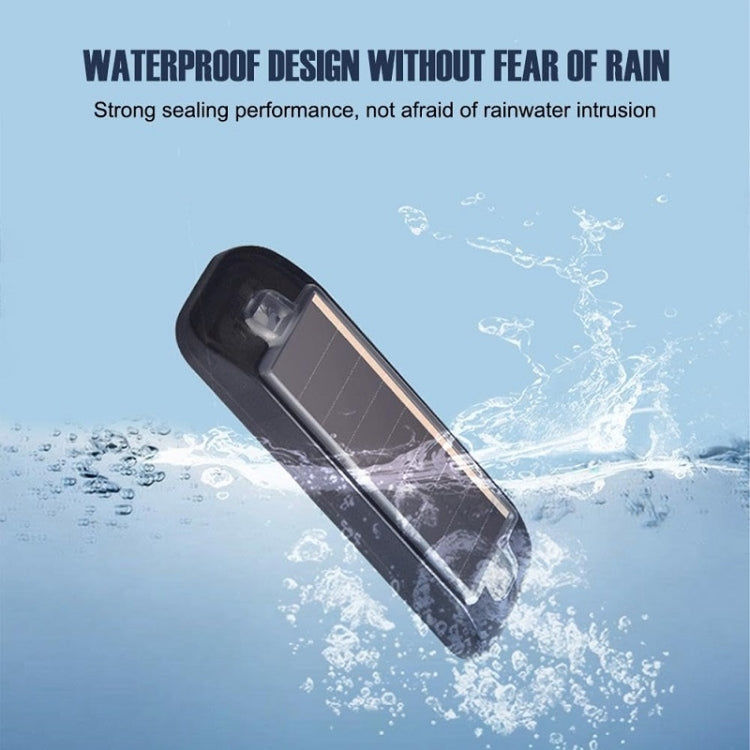 Solar Warning Light Anti-rear Collision LED Flashing Light(Symphony Vibration Sensor+Black) - Warning Lights by PMC TechLife | Online Shopping South Africa | PMC TechLife | Buy Now Pay Later Mobicred