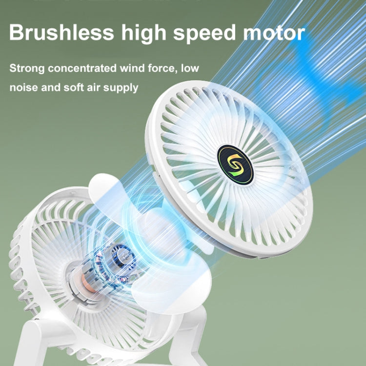 USB Charging Folding Desktop Spray Humidification Fan with Night Light(Green) - Electric Fans by PMC TechLife | Online Shopping South Africa | PMC TechLife | Buy Now Pay Later Mobicred