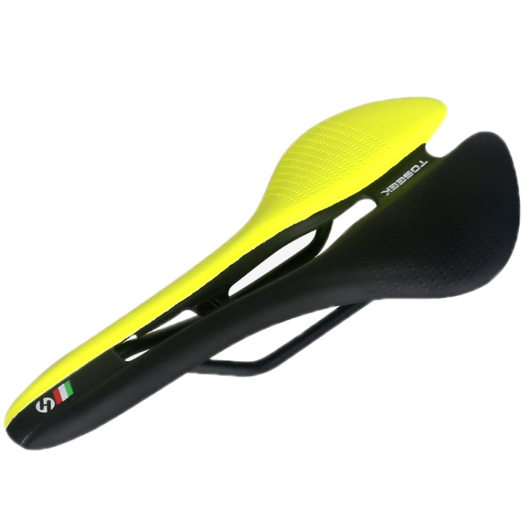 TOSEEK Mountain Bike Saddle Road Bicycle Seat Accessories, Color: Black Yellow - Bicycle Saddle by TOSEEK | Online Shopping South Africa | PMC TechLife | Buy Now Pay Later Mobicred