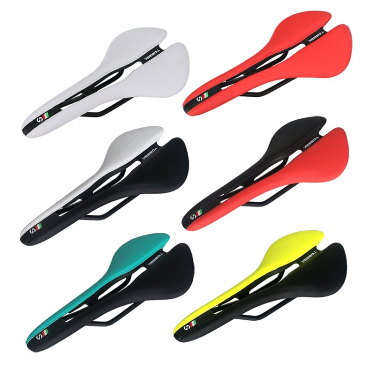 TOSEEK Mountain Bike Saddle Road Bicycle Seat Accessories, Color: Black Yellow - Bicycle Saddle by TOSEEK | Online Shopping South Africa | PMC TechLife | Buy Now Pay Later Mobicred